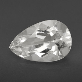 3.49캐럿 천연 화이트 토파즈, 배 모양, 12.1×8 mm, VVS-VS