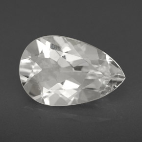3.49캐럿 천연 화이트 토파즈, 배 모양, 12.1×8 mm, VVS-VS