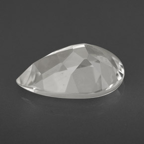 3.49캐럿 천연 화이트 토파즈, 배 모양, 12.1×8 mm, VVS-VS