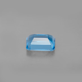 2.06캐럿 천연 스위스 블루 토파즈, 에메랄드 컷, 8×6.1 mm, VS