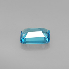 1.73캐럿 천연 스위스 블루 토파즈, 에메랄드 컷, 8.1×6 mm, VS