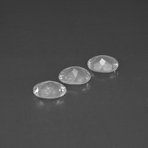 캐럿 천연 화이트 토파즈 보석, 타원형 컷, 8.3×6.3 mm, VVS