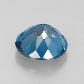 2.33캐럿 천연 런던 블루 토파즈, 라운드 컷, 8.14 mm, VVS-VS