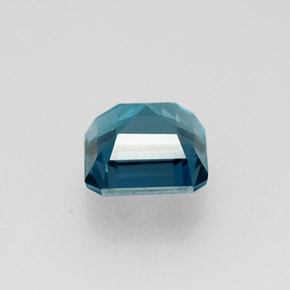 1.66캐럿 천연 런던 블루 토파즈, 에메랄드 컷, 6.4×6.3 mm, VVS-VS