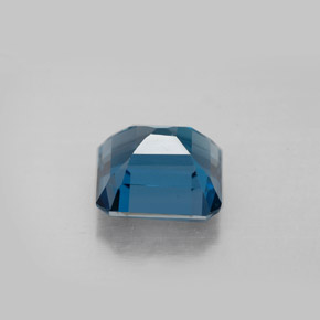 2.96캐럿 천연 런던 블루 토파즈, 에메랄드 컷, 8.1×7.4 mm, VVS-VS