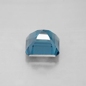 2.42캐럿 천연 런던 블루 토파즈, 에메랄드 컷, 7.3×7.3 mm, VS