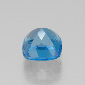2.01캐럿 천연 스위스 블루 토파즈, 쿠션 컷, 6.8×6.7 mm, VS