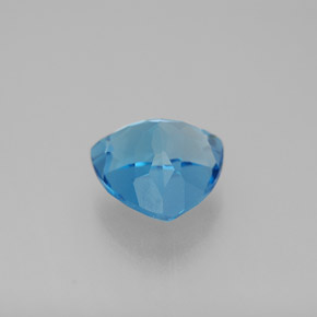 3.39캐럿 천연 스위스 블루 토파즈, 트릴리언, 9.1×9.1 mm, VVS-VS