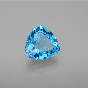 2.82캐럿 천연 스위스 블루 토파즈, 트릴리언, 9×8.9 mm, VVS