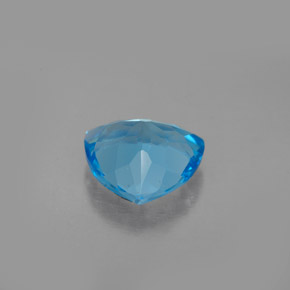 2.70캐럿 천연 스위스 블루 토파즈, 트릴리언, 9.1×8.9 mm, VS
