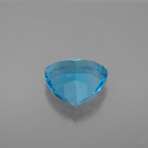 2.99캐럿 천연 스위스 블루 토파즈, 트릴리언, 9.1×8.9 mm, VVS-VS