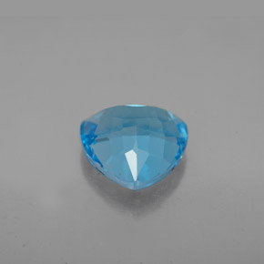 3.18캐럿 천연 스위스 블루 토파즈, 트릴리언, 9.1×9 mm, VVS-VS