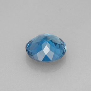 2.23캐럿 천연 런던 블루 토파즈, 라운드 컷, 8.18 mm, VVS-VS