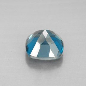 2.00캐럿 천연 스위스 블루 토파즈, 쿠션 컷, 7.1×7.1 mm, VVS-VS