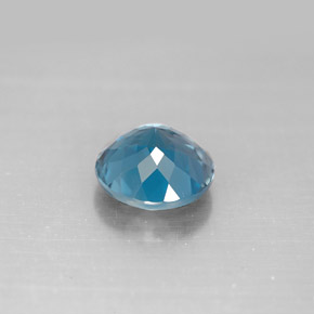 2.34캐럿 천연 런던 블루 토파즈, 라운드 컷, 8.10 mm, VVS-VS