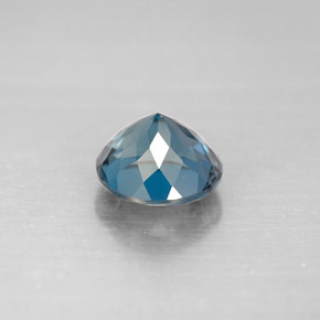 2.36캐럿 천연 런던 블루 토파즈, 라운드 컷, 7.84 mm, VVS-VS