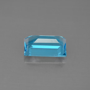 2.13캐럿 천연 스위스 블루 토파즈, 바게트, 9.3×5.8 mm, VVS-VS