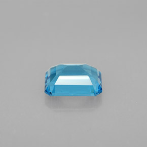 1.89캐럿 천연 스위스 블루 토파즈, 에메랄드 컷, 8.1×6 mm, VVS-VS