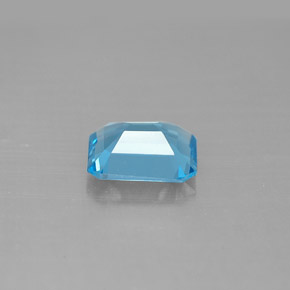 1.74캐럿 천연 스위스 블루 토파즈, 에메랄드 컷, 8×6.1 mm, VVS-VS