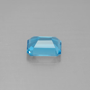 1.86캐럿 천연 스위스 블루 토파즈, 에메랄드 컷, 7.9×6 mm, VVS-VS
