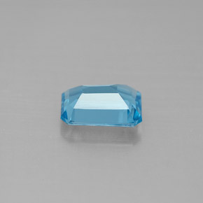 1.70캐럿 천연 스위스 블루 토파즈, 에메랄드 컷, 8.1×5.9 mm, VVS-VS