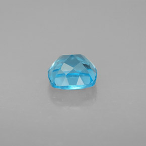 2.06캐럿 천연 스위스 블루 토파즈, 쿠션 컷, 7.1×7.1 mm, VVS-VS