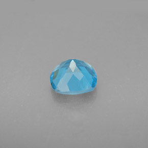 1.78캐럿 천연 스위스 블루 토파즈, 쿠션 컷, 7.1×7.1 mm, VVS-VS