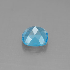 1.93캐럿 천연 스위스 블루 토파즈, 쿠션 컷, 7.1×7 mm, VVS-VS