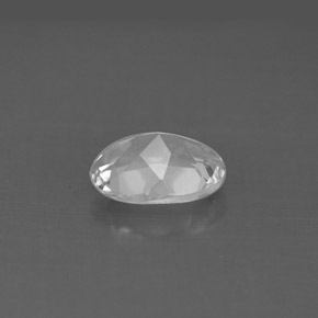 1.53캐럿 천연 화이트 토파즈, 타원형 컷, 8.3×6.2 mm, VS