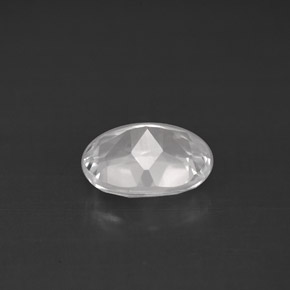 1.62캐럿 천연 화이트 토파즈, 타원형 컷, 8.1×6.1 mm, VS