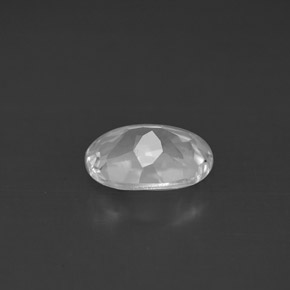 1.43캐럿 천연 화이트 토파즈, 타원형 컷, 8×5.9 mm, VS