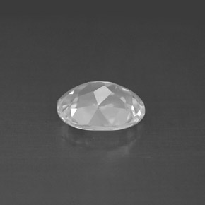 1.60캐럿 천연 화이트 토파즈, 타원형 컷, 8.2×6.2 mm, VVS-VS