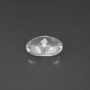 1.48캐럿 천연 화이트 토파즈, 타원형 컷, 8×6 mm, VVS-VS