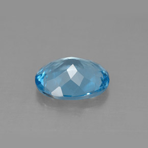 2.81캐럿 천연 스위스 블루 토파즈, 타원형 컷, 10×8 mm, VS