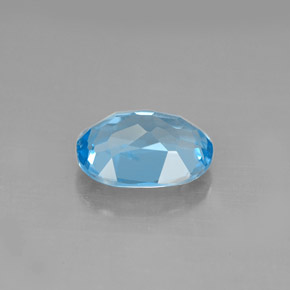 2.22캐럿 천연 스위스 블루 토파즈, 타원형 컷, 9.1×7 mm, VS