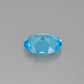 1.91캐럿 천연 스위스 블루 토파즈, 타원형 컷, 9×7.1 mm, VVS-VS