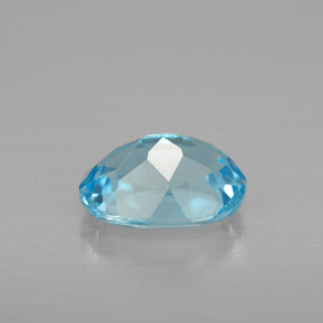 1.65캐럿 천연 스위스 블루 토파즈, 타원형 컷, 8.1×6 mm, VS