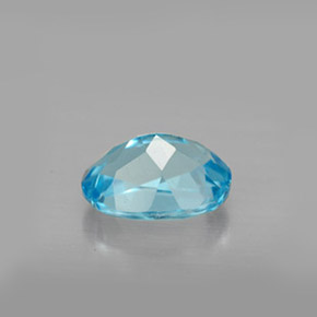 1.72캐럿 천연 스위스 블루 토파즈, 타원형 컷, 8×6.1 mm, VS