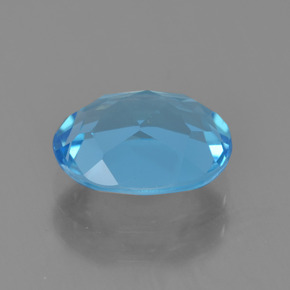 2.26캐럿 천연 스카이 블루 토파즈, 타원형 컷, 8.9×7.1 mm, VS