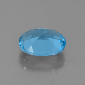2.31캐럿 천연 스카이 블루 토파즈, 타원형 컷, 9.1×7 mm, VS