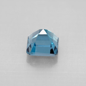 1.52캐럿 천연 스위스 블루 토파즈, 에메랄드 컷, 6.1×6 mm, VVS-VS