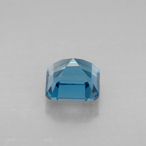 1.44캐럿 천연 런던 블루 토파즈, 에메랄드 컷, 6.1×6 mm, VVS-VS
