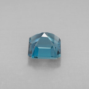 1.35캐럿 천연 런던 블루 토파즈, 에메랄드 컷, 6.1×6 mm, VVS-VS
