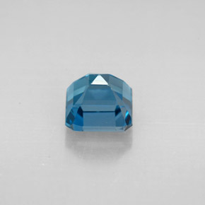 1.61캐럿 천연 런던 블루 토파즈, 에메랄드 컷, 6.1×6 mm, VVS-VS