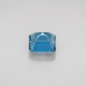 1.37캐럿 천연 런던 블루 토파즈, 에메랄드 컷, 6.1×6 mm, VVS-VS