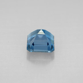 1.59캐럿 천연 런던 블루 토파즈, 에메랄드 컷, 6.1×6.1 mm, VVS-VS