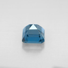 1.60캐럿 천연 런던 블루 토파즈, 에메랄드 컷, 6×6 mm, VVS-VS