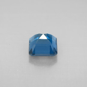 1.46캐럿 천연 런던 블루 토파즈, 에메랄드 컷, 6.1×6.1 mm, VVS-VS