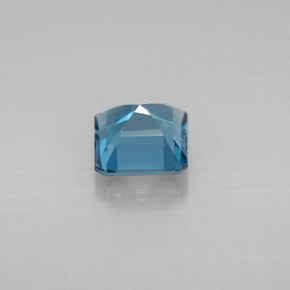 1.38캐럿 천연 런던 블루 토파즈, 에메랄드 컷, 6.1×6.1 mm, VVS-VS