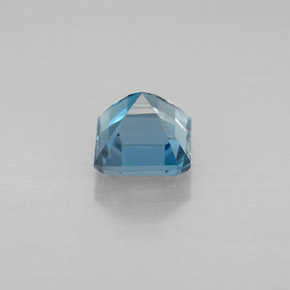 1.57캐럿 천연 런던 블루 토파즈, 에메랄드 컷, 6.1×6 mm, VVS-VS